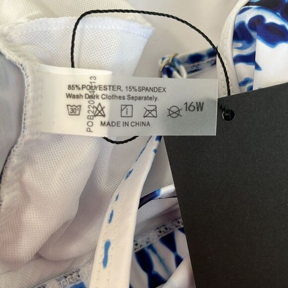 NWT Women’s Plus Size Ruffle Swim Bikini Top Size 16W #267 - Picture 13 of 13